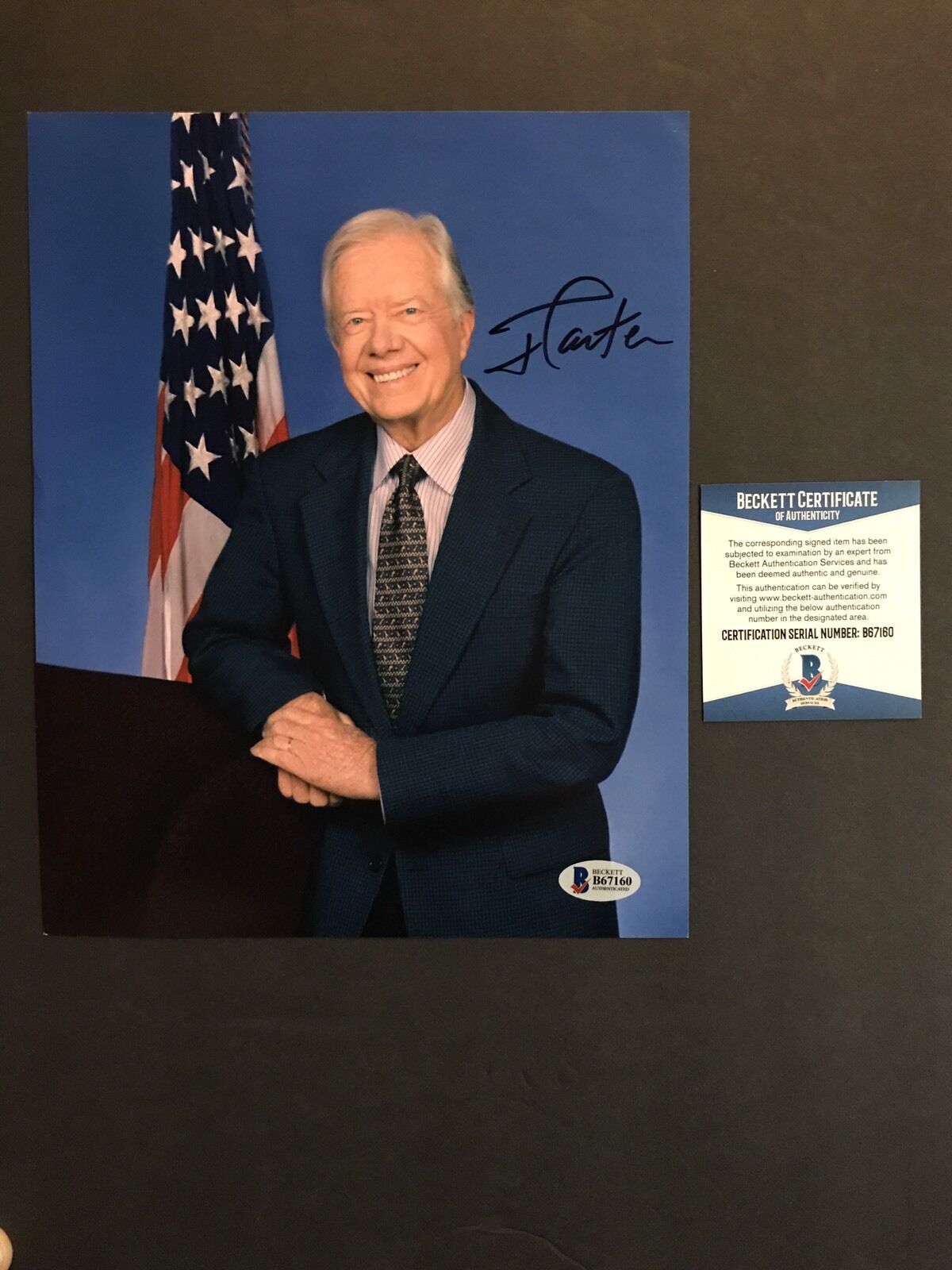 President Jimmy Carter Hot! Signed Autographed 8x10 Photo Poster painting Beckett BAS Cert