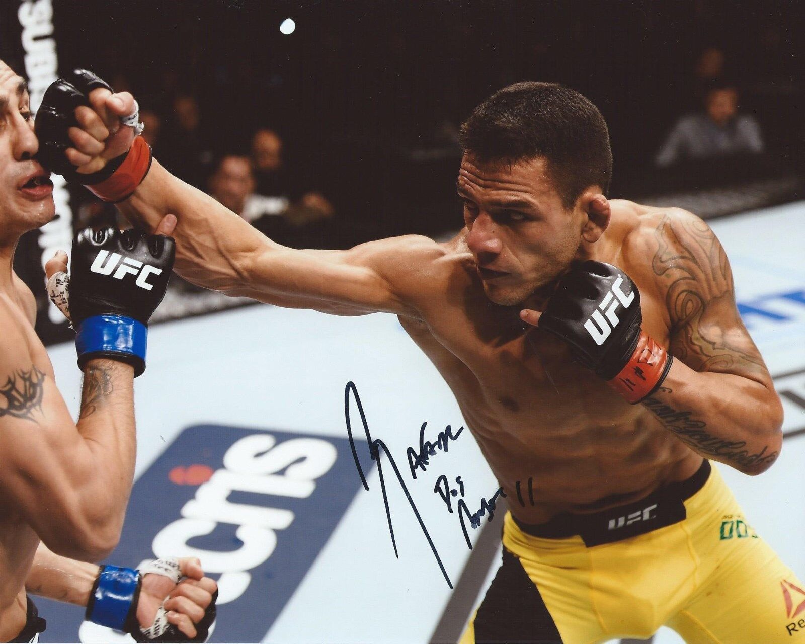 Rafael Dos Anjos Signed 8×10 Photo Poster painting UFC MMA Champion Autographed COA B