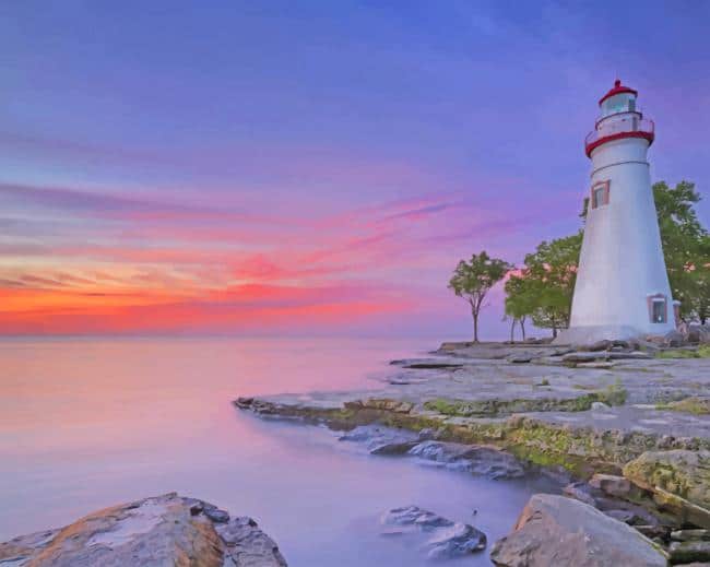 

Marblehead Lighthouse State Park – Paint By Numbers - 40*50CM, 501 Original