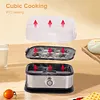 Smart Egg Cooker Stainless Steel Egg Boiler 6 Egg Capacity for Home Kitchen (EU)