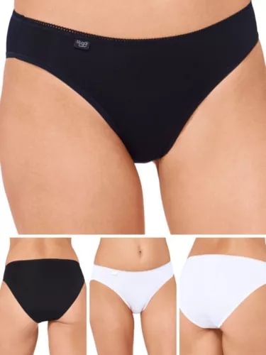 pornhint Pornhint Sloggi Tai Briefs 24/7 Microfibre Mid Rise Bikini Brief Knickers Lingerie New