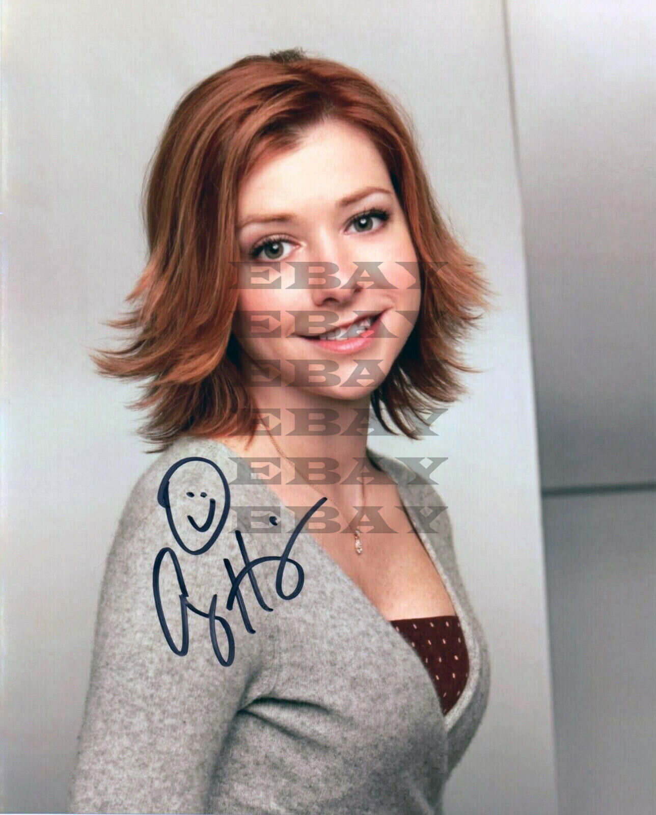 Alyson Hannigan American Pie Actress Autographed Signed 8x10 Photo Poster painting Rep