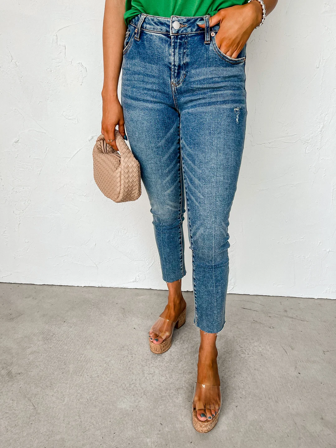 Blaire Slim Straight Jeans-Seal Beach
