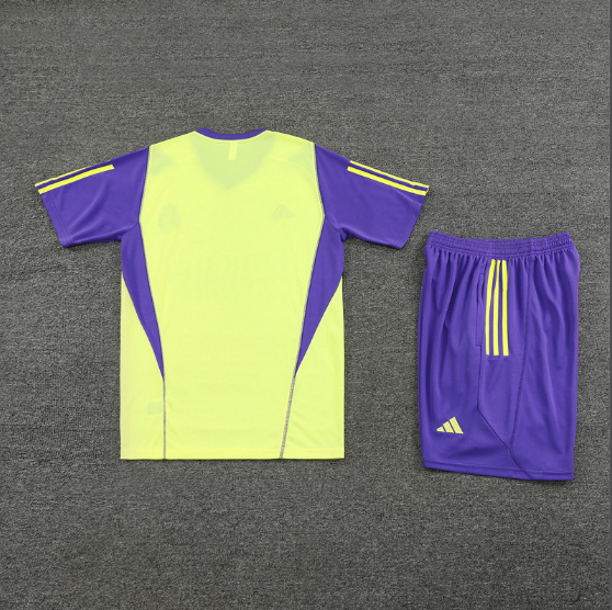 23/24 Real Madrid Training Kit Light Yellow Football Shirt Thai Quality