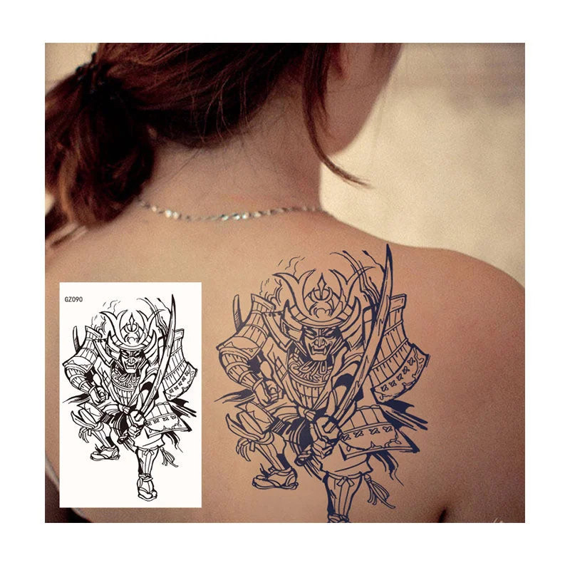 Waterproof Temporary Tattoo Forest Dragon Tattoos Sticker for Makeup Body Art Tattoo Black Sexy Big Skull Flower Tatto Men Women
