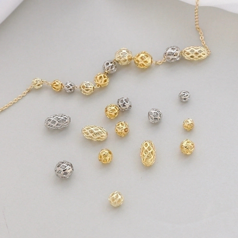 1 Piece Copper Solid Color Beads