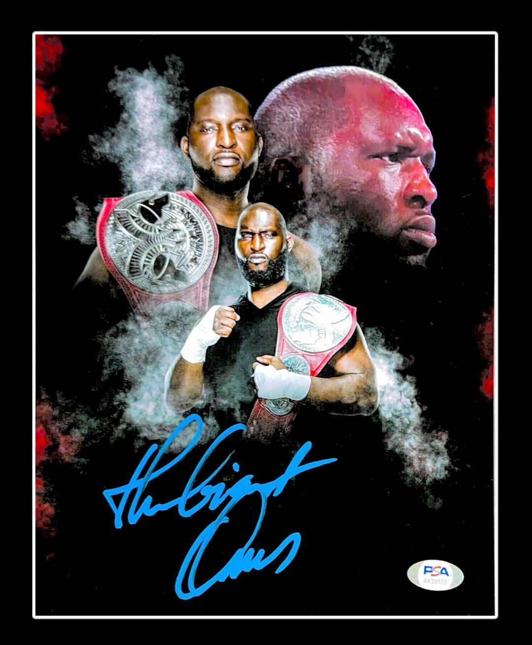 WWE THE GIANT OMOS HAND SIGNED AUTOGRAPHED 8X10 Photo Poster painting WITH PROOF AND PSA COA 2