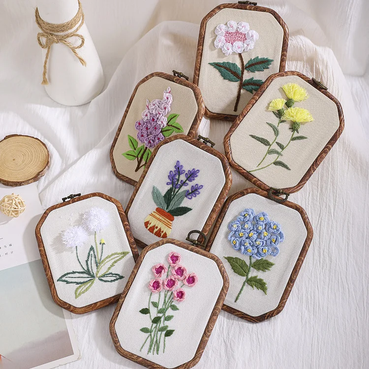 Beautiful Flowers Embroidery Starter Kits Ventyled
