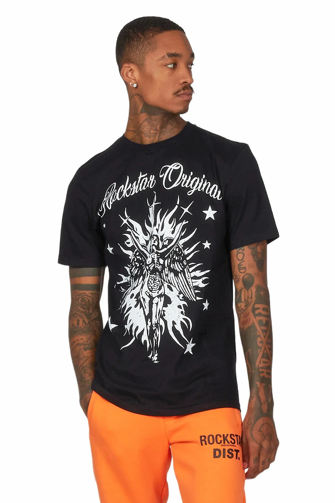 Mermaid Black Graphic T-Shirt
