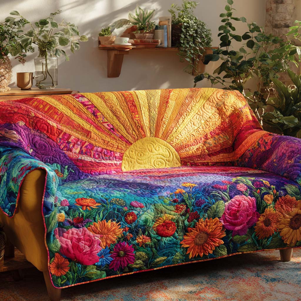 Rustic Dawn Sofa Quilted Sofa Cover NCU0XD2068