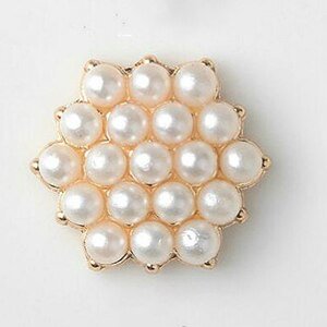 10Pcs Metal Snowflake Button18mm For Alloy Decoration girl hair accessory