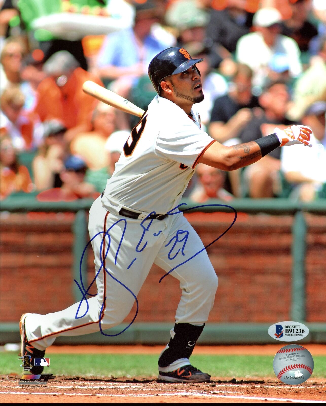 Giants Hector Sanchez Authentic Signed 8X10 Photo Poster painting Autographed BAS #B91236