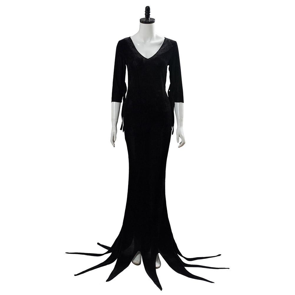Morticia Addams The Addams Family Cosplay Costume Outfit Dress Suit Uniform