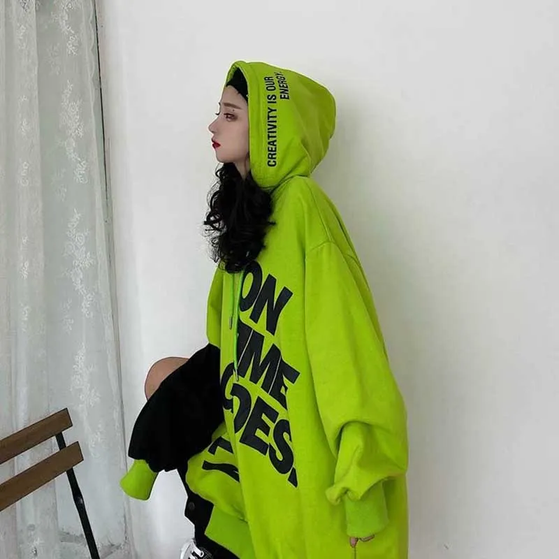 NiceMix men's Hoodie 2020 spring New Korean Crew Neck Pullover Hoodie Loose Plus Fleece Hoodie Tide Student Casual Women Fleece