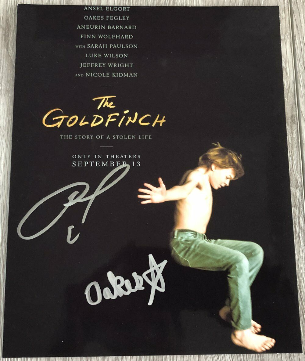 ANSEL ELGORT OAKES FEGLEY SIGNED AUTOGRAPH THE GOLDFINCH 8x10 Photo Poster painting wEXACT PROOF