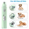 Electric Pet Nail Grinder Painless LED Light 2-Speed (Green)
