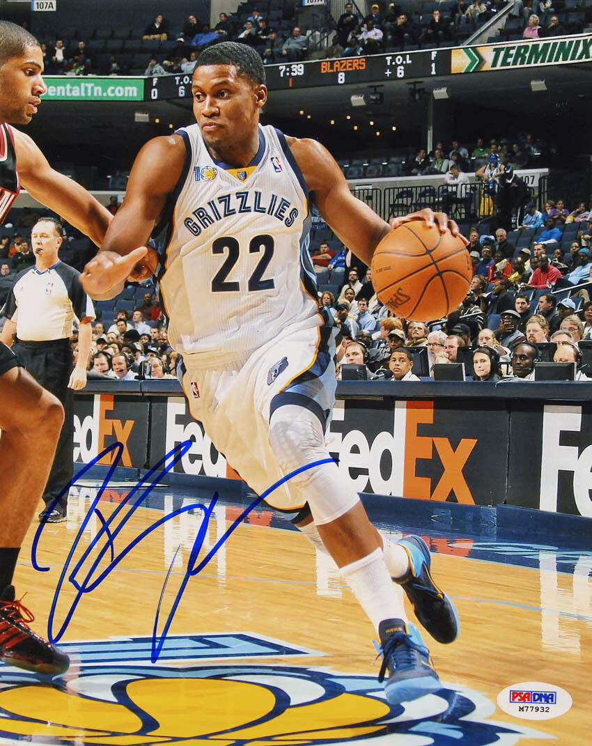 Rudy Gay SIGNED 8x10 Photo Poster painting Memphis Grizzlies PSA/DNA AUTOGRAPHED