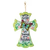 Diamond Painting Cross Home Decoration Pendant(Single-Sided Point Drill)