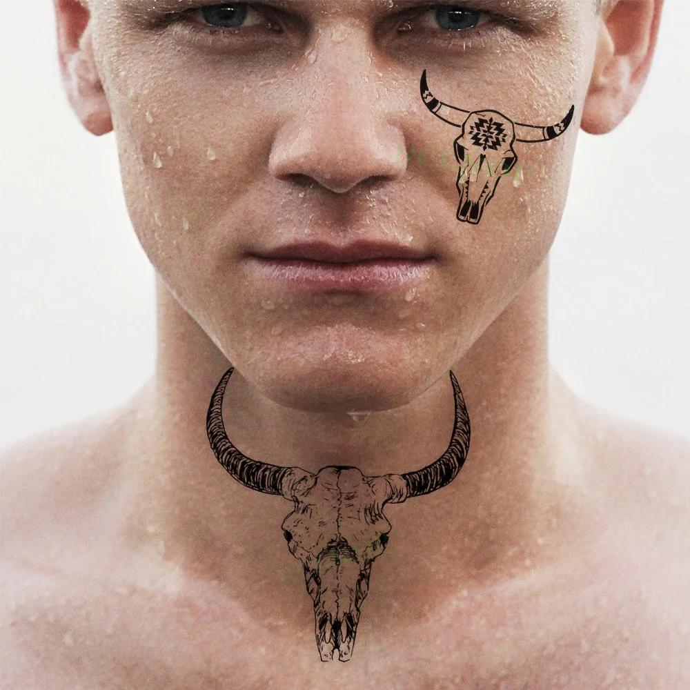 Waterproof Temporary Tattoo Sticker Genshin game Sword Star Pattern Geometric Tatto Flash Tatoo Fake Tattoos for Men Women