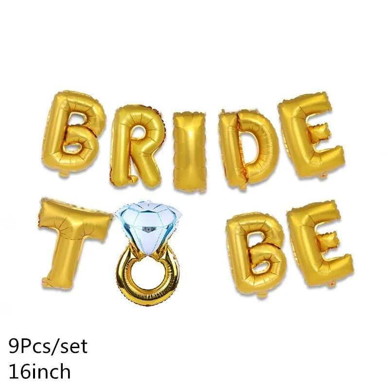 Wedding Balloons Foil Groom Bride Love Balloon for Wedding Decoration Bachelorette Party Valentine's Day Adult Party Supplies