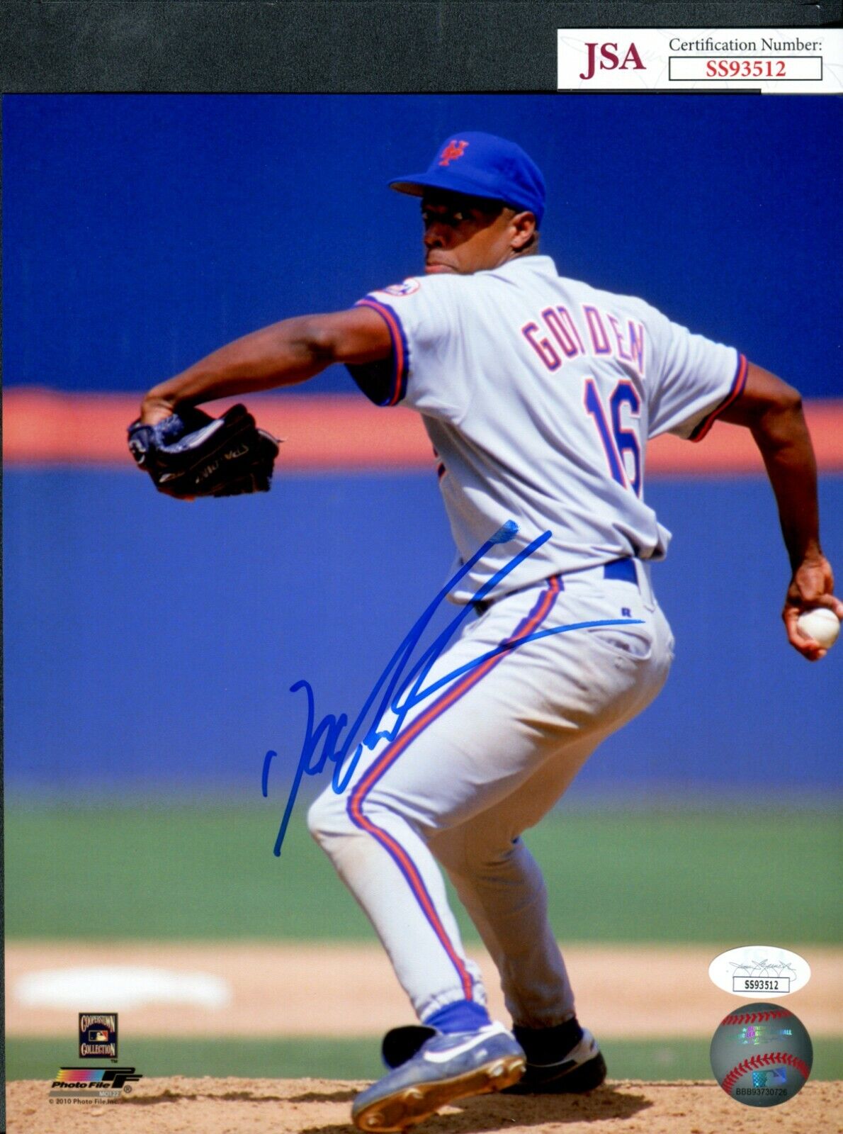 JSA Doc Gooden Autographed Signed AUTO 8x10 Photo Poster painting New York Mets TRB 879*