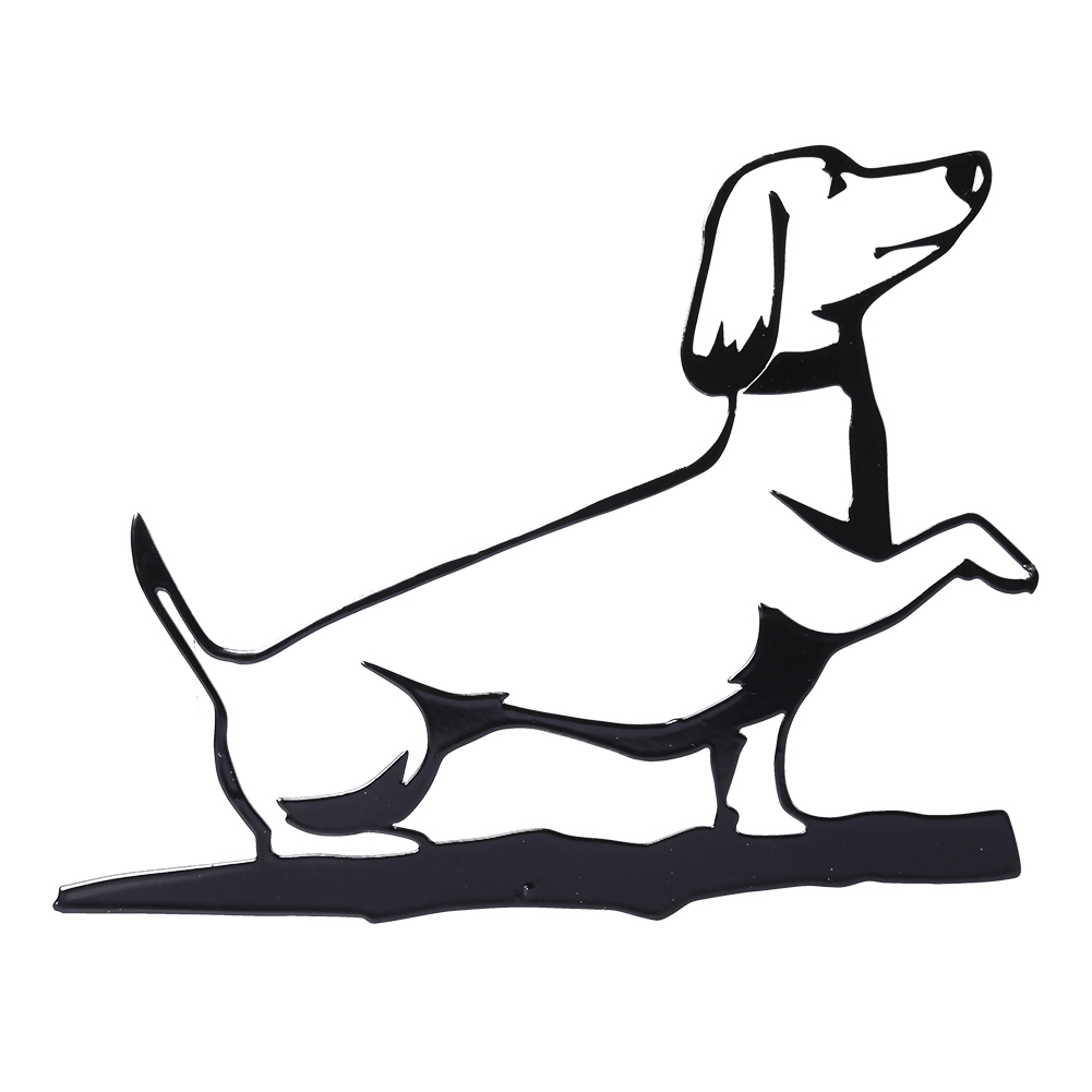 

Metal Iron Dog Silhouette Art Ground Plug Craft Outdoor Garden Decoration, 501 Original