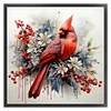 Cardinal - 11CT Counted Cross Stitch - 40*40cm - Bird