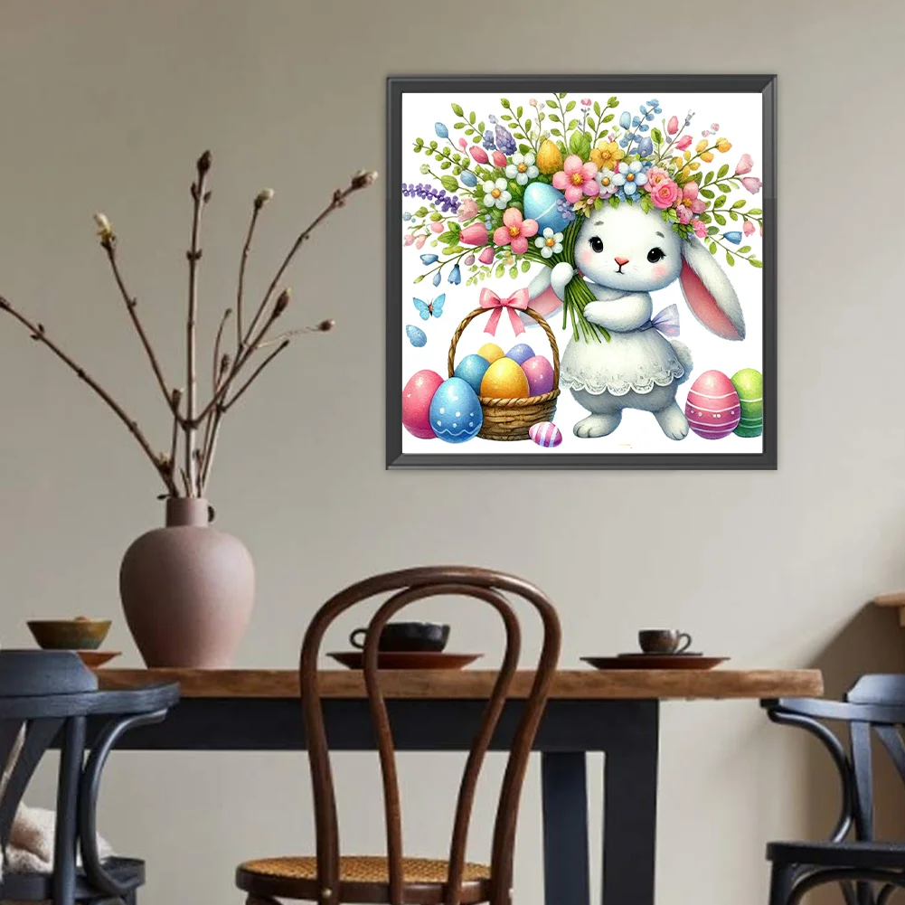 Diamond Painting - Full Round Drill - Easter Egg Rabbit(Canvas|40*40cm)