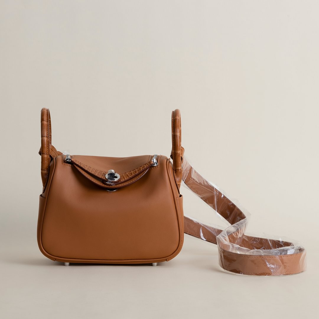 Mini Lindy Touch Swift/Matte Alligator Crocodile leather  CC37 Gold PHW