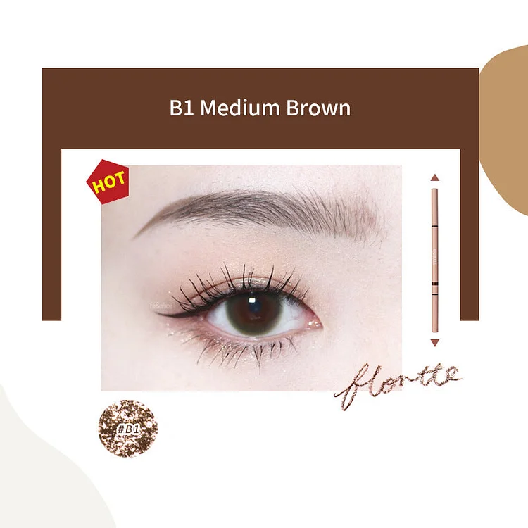 Rotary Double-ended Waterproof Eyebrow Pencil