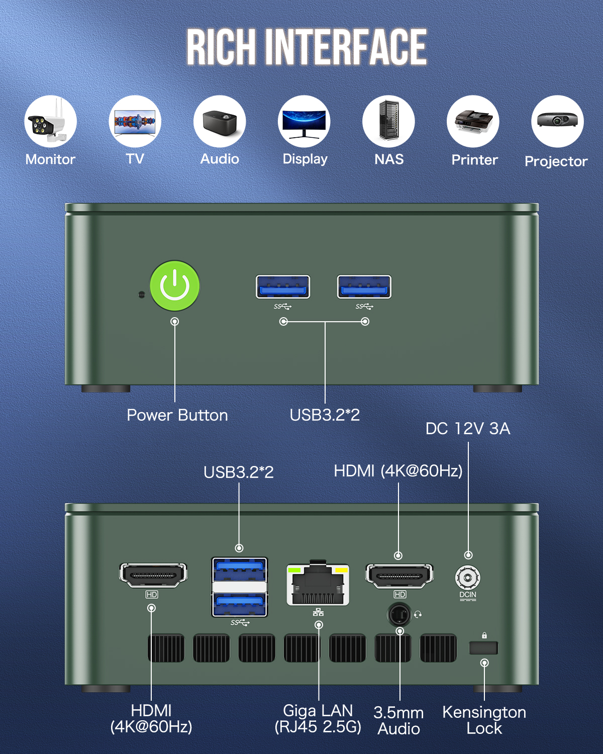 ミニPC GMKtec Nucbox G3 Plus N150 8GB+256GB NucBox G3 Plus--Enhanced Performance Mini PC With Intel N150