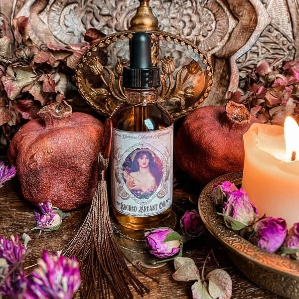 Pornhint Sacred Breast and Body Oil // Lymphatic Breast Oil // With or Without Essential Oils // 1oz or 2oz