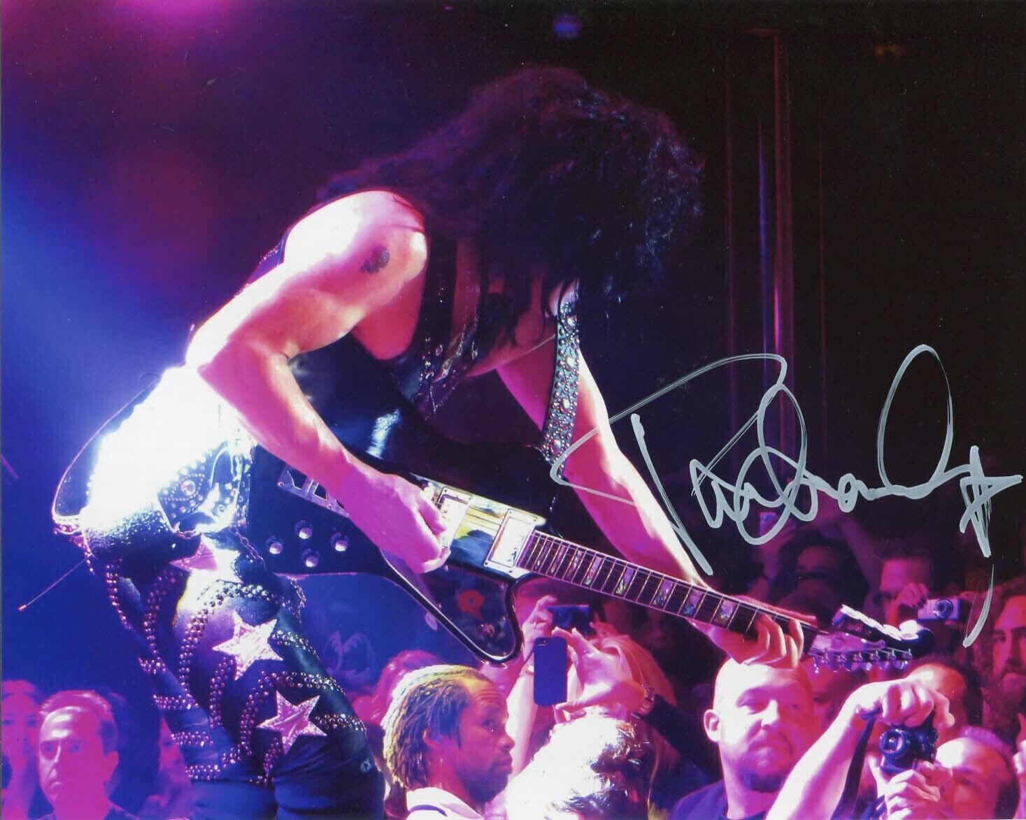 Paul Stanley SINGER KISS autograph, IP signed Photo Poster painting