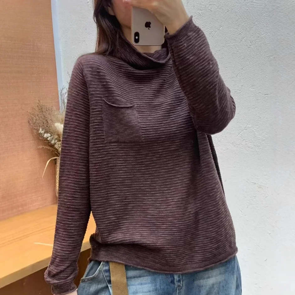 Chicfifth Sweater Women Winter Long Sleeve High Quality Autumn Vintage Top Knitted Cardigan