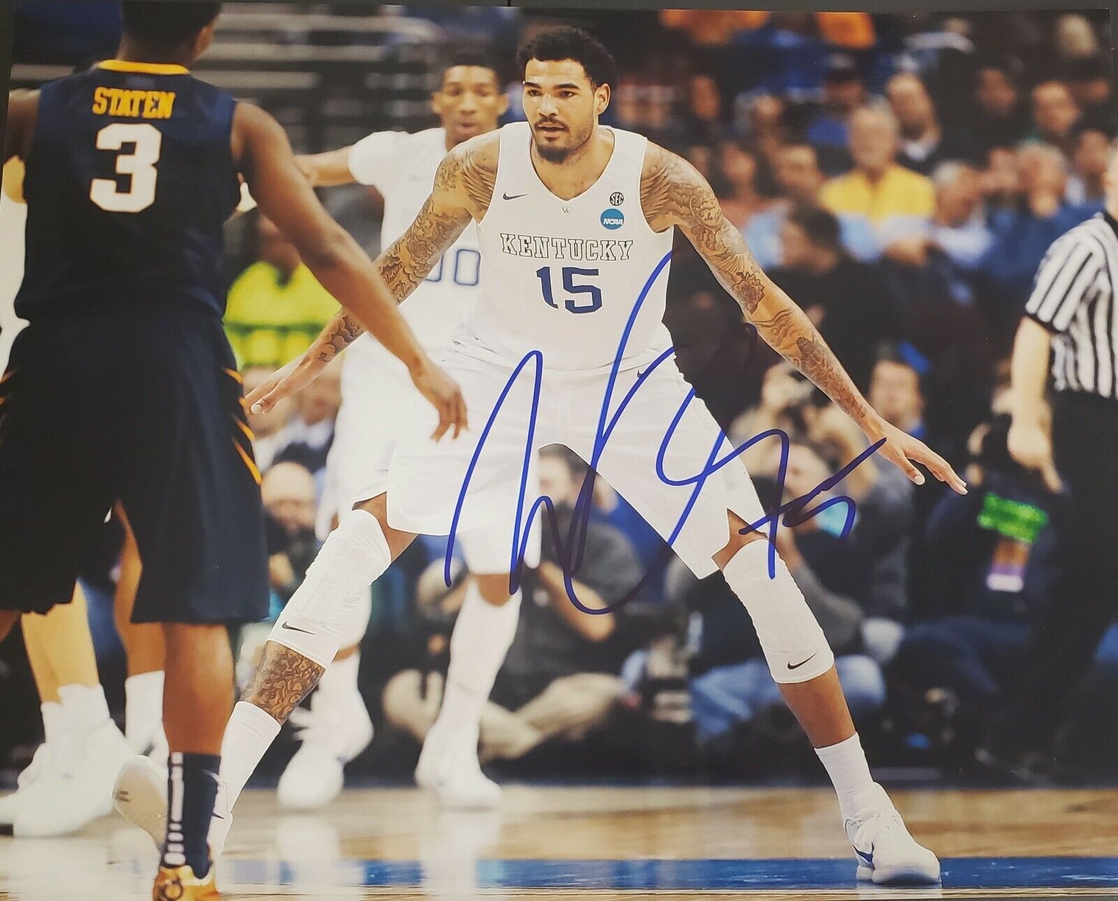 Autographed WILLIE CAULEY-STEIN Kentucky Wildcats 11x14 Photo Poster painting w/COA