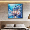 (US Only)Lantern Print Cross Stitch Kit 75x75cm DIY 14CT Egyptian Cotton Embroidery Art