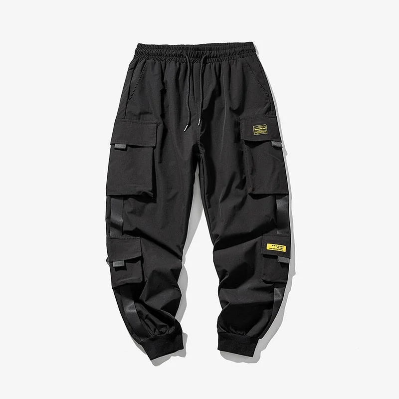 New Men's Cargo Pants Fashion Jogging Pants Men Black Harem Pants Casual Male Trousers Multiple Pockets Hip Hop Streetwear Pants