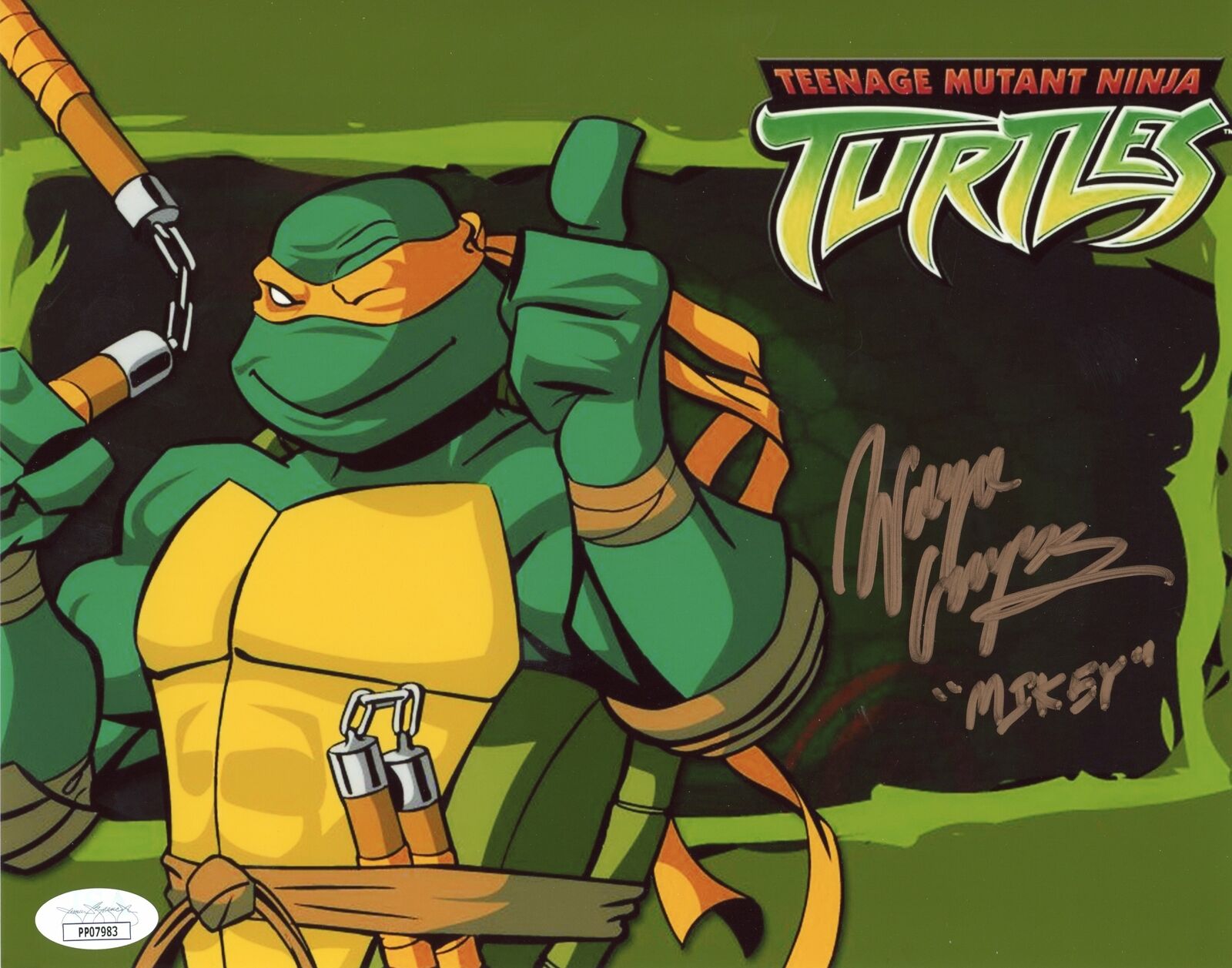Wayne Grayson Teenage Mutant Ninja Turtles TMNT 8x10 Signed Autograph JSA COA