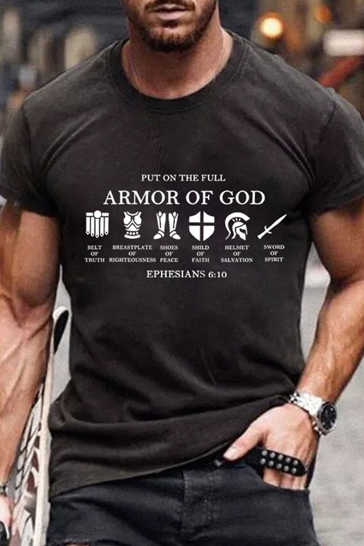 Tiboyz Armor Of God Short Sleeve T-Shirt