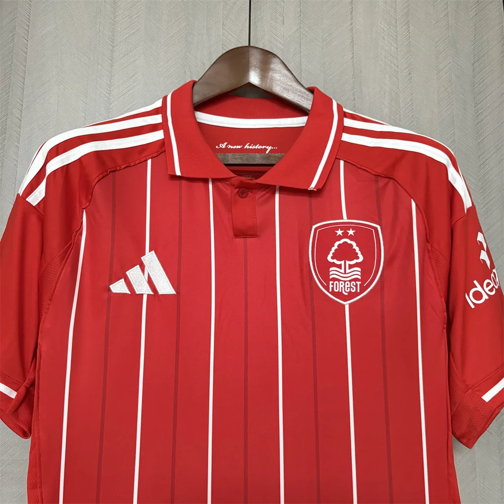 25/26 Nottingham Home without sponsor Football Jersey Thai Quality