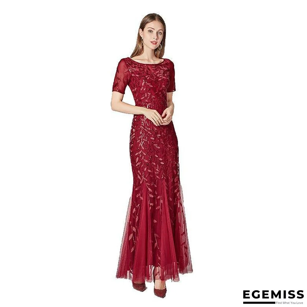 Banquet Host Evening Dress Fishtail Dress Woman Black Dresses | EGEMISS