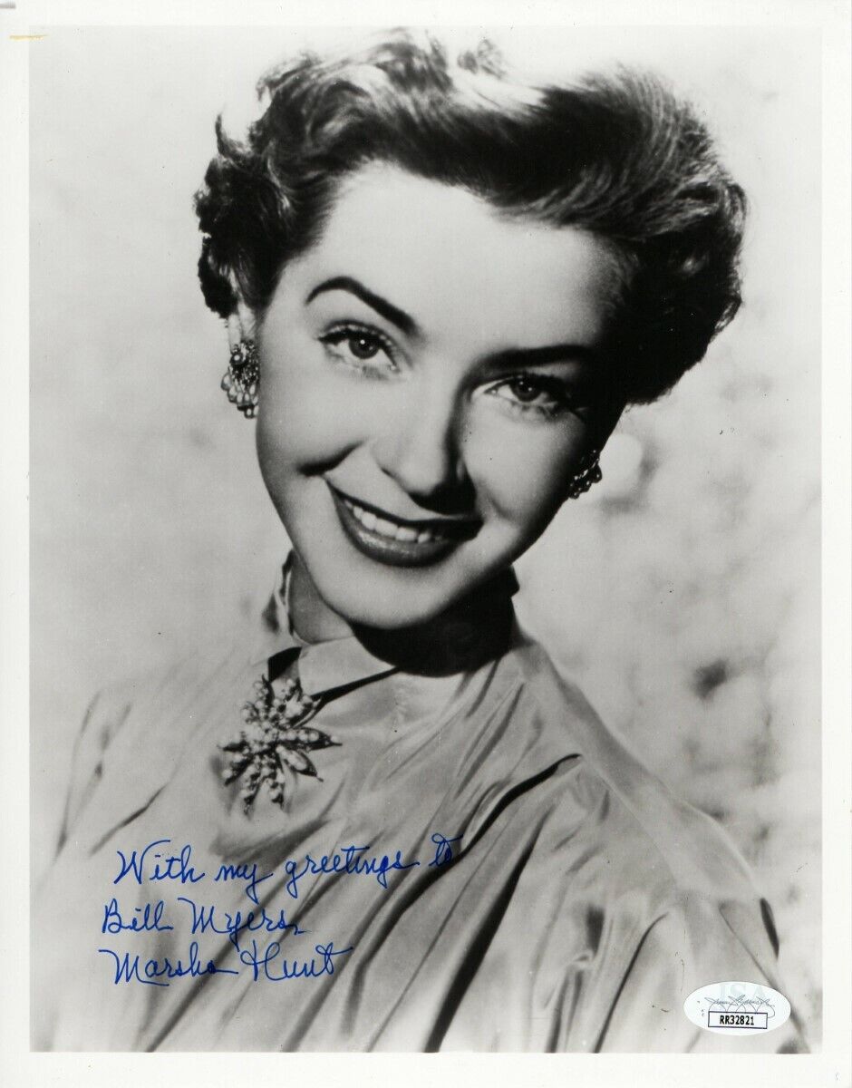 Marsha Hunt Signed Autographed 8X10 Photo Poster painting Legendary Actress JSA RR32821