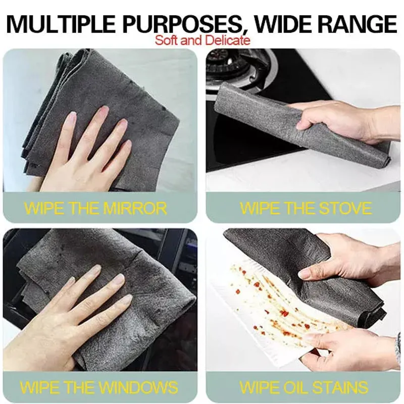 Chiffon Microfibre Nylon Professionnel - Nettoyage Vitres Sans Traces - Pour Voiture, Miroirs, Inox - 20x30 Cm