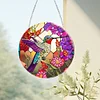 Diamond Painting Acrylic Bird Pendant Colorful Home Windows Decor