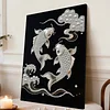 Peinture DIY en perles koi pour d&eacute;coration int&eacute;rieure peinture d&rsquo;art perl&eacute; 30x40cm avec cadre