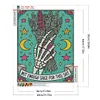 Skelett Hand - Rundbohrer Diamantmalerei - 40*50cm