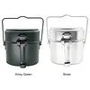 Aluminum Alloy Lunch Boxes Pot W/ Handle Metal Lunch Box for Camping and Travel