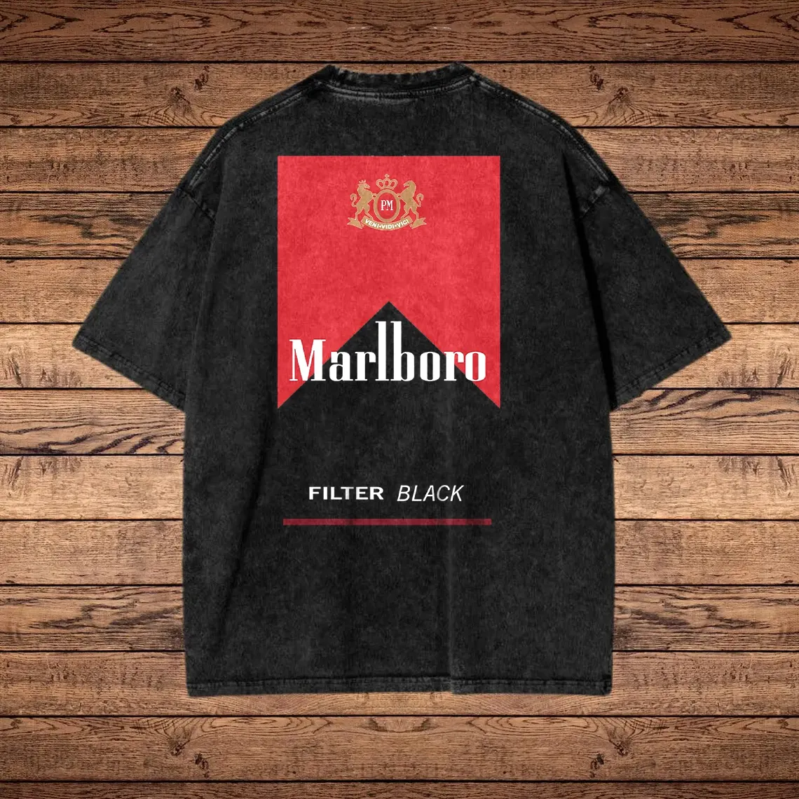 Classic Graphic Print Washed T-shirt