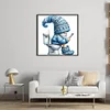 (Small Size)Gnome Going To The Toilet - 18CT Counted Cross Stitch - 25*25cm