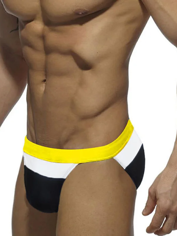 Men's High Cut Colour Block Trunks